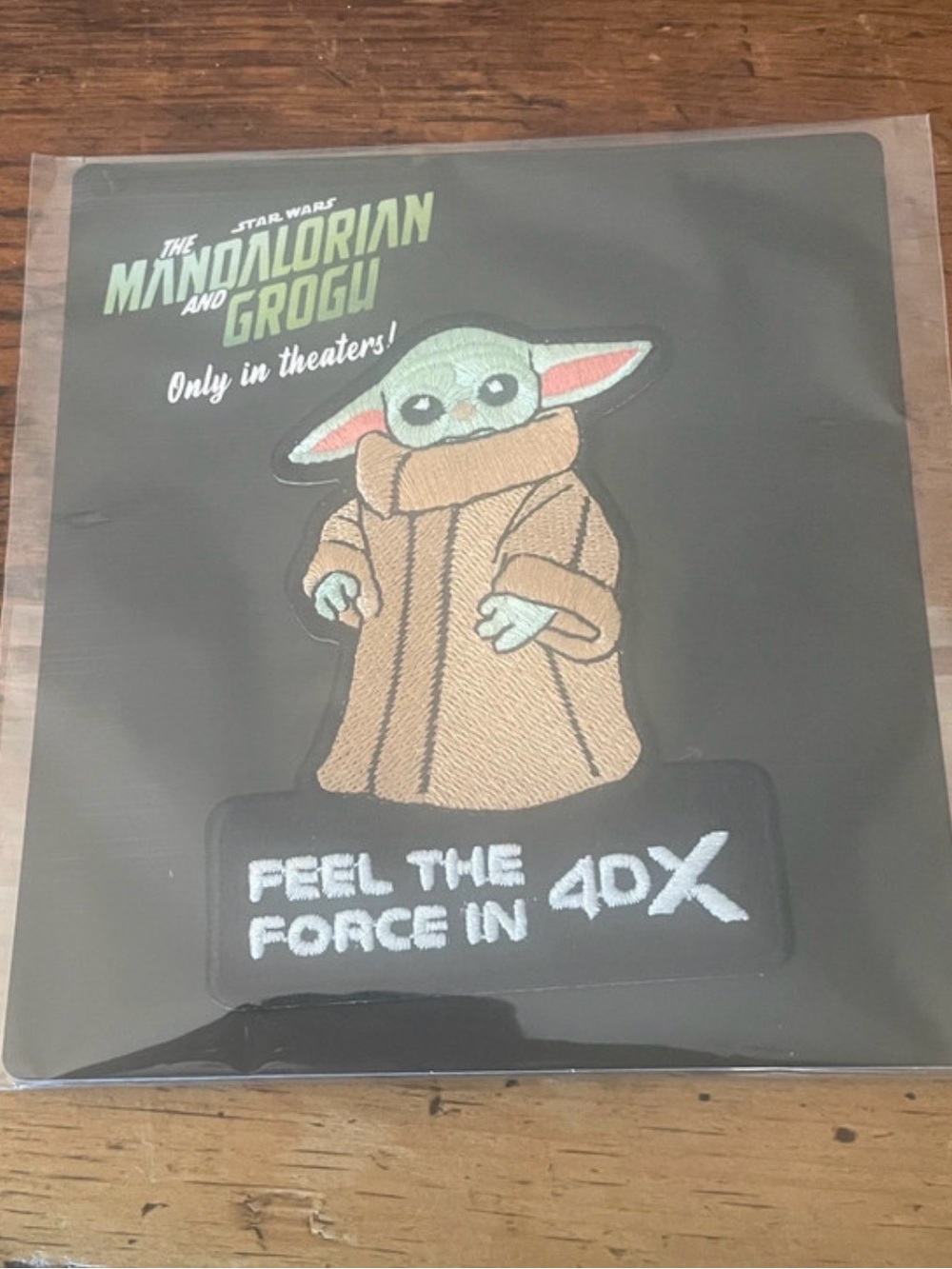 Star Wars Mandalorian & Grogu 4DX Exclusive Embroidered Patch Promo